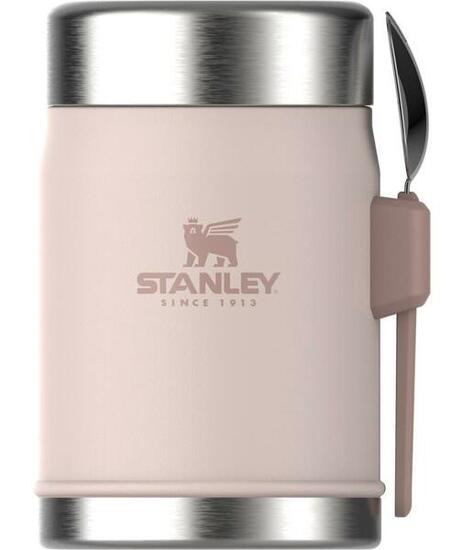 Stanley Le légendaire bocal + fourchette .4L - Quartz Rose