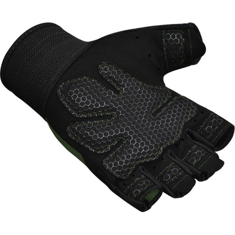 MĂNUȘI DE ANTRENAMENT PENTRU SALĂ RDX W1H, Verde militar, S