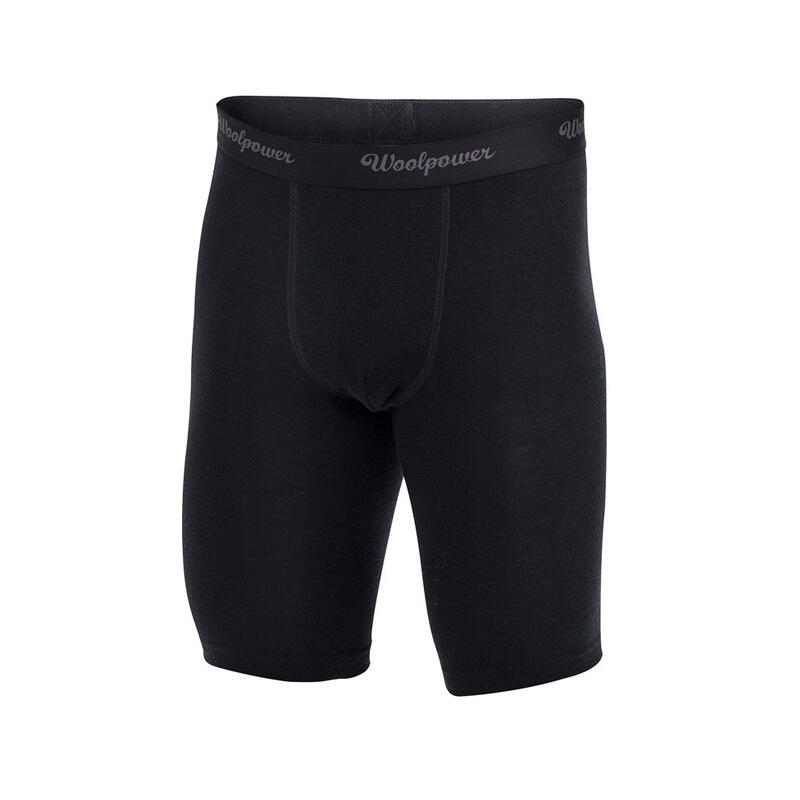 Woolpower Merino Boxer Xlong - Uomo - LITE - Nero