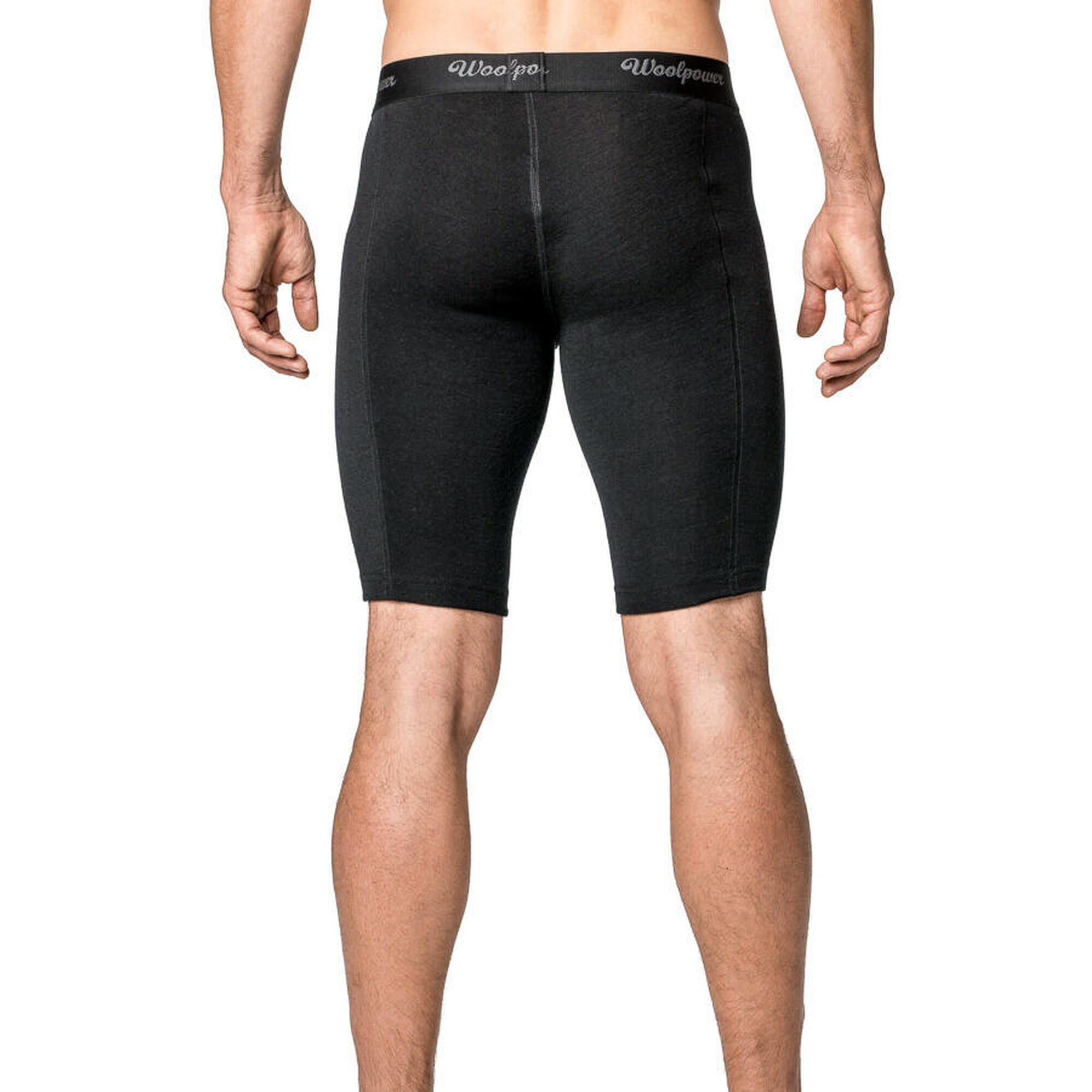 Woolpower Merino Boxer Xlong - Uomo - LITE - Nero