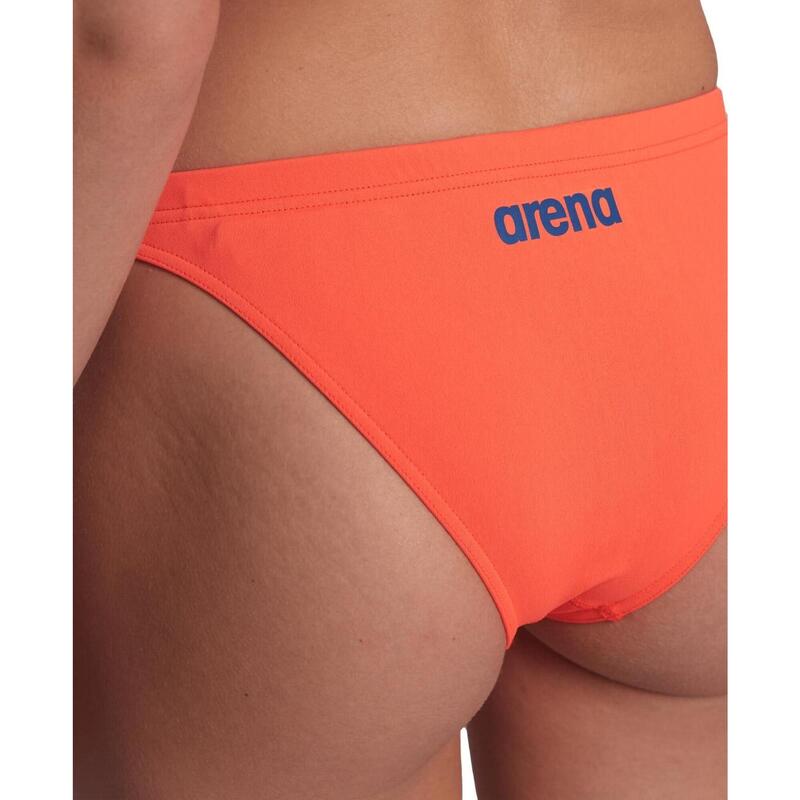 Arena Dames Bikini Team Swim Bottom Solid Bright Coral