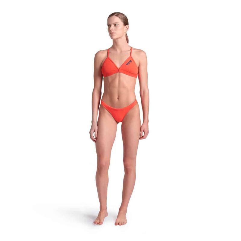 Arena Dames Bikini Team Swim Bottom Solid Bright Coral