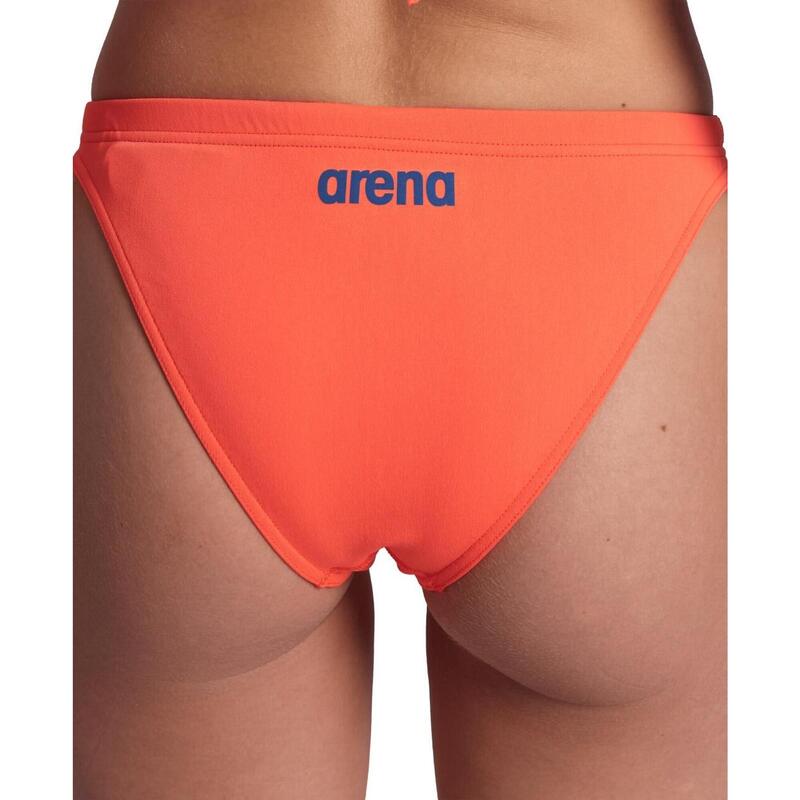 Bikini femme Arena Team Swim Bottom Solid Bright Coral