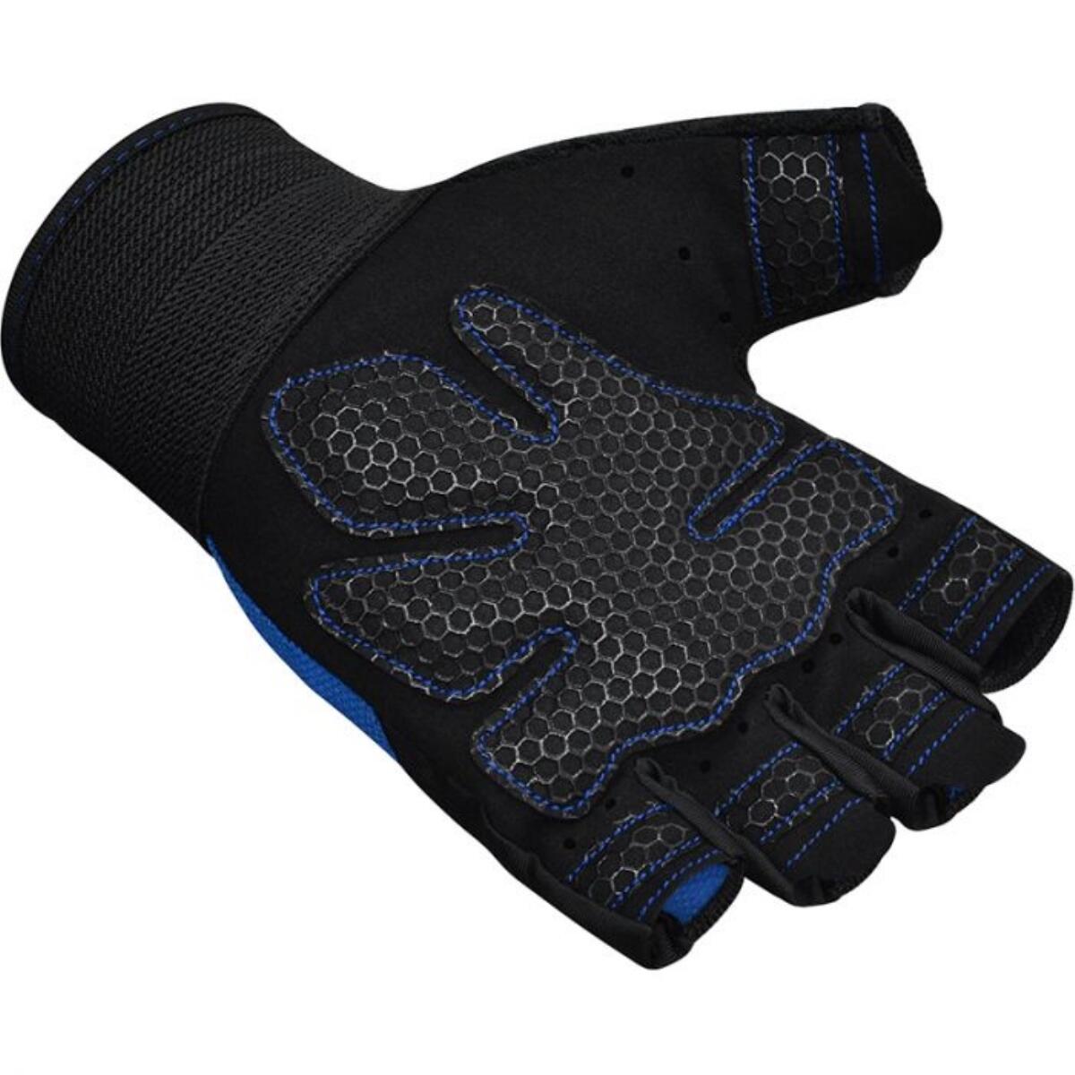Rdx Sports - Gants De Musculation W1 – Doigts Coupés - Gants - Bleu - Taille Unique - Decathlon