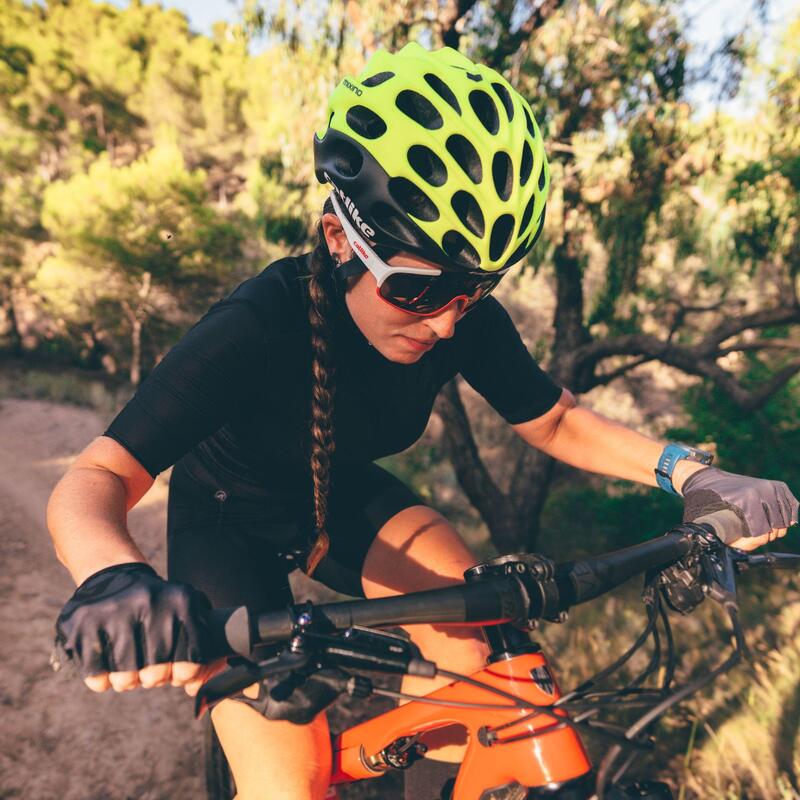 Casco de Bicicleta de Carretera Mixino Amarillo Fluo