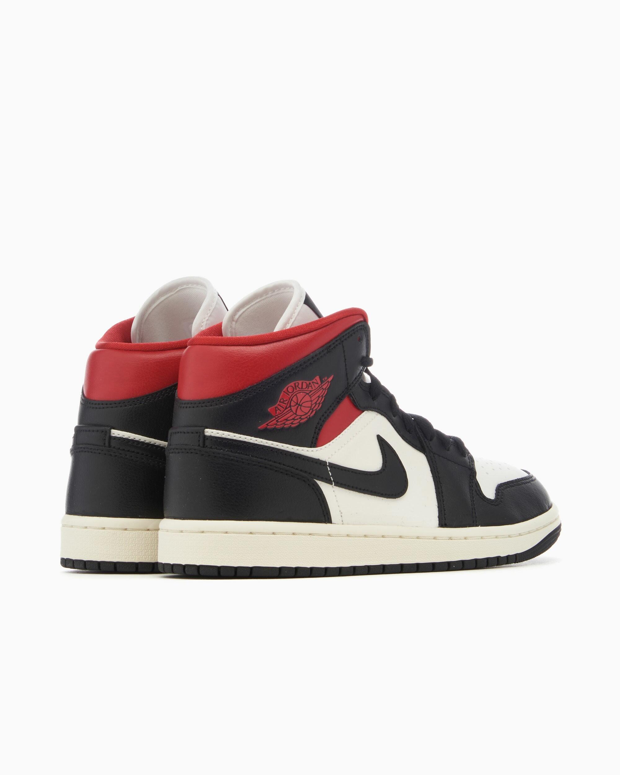 Schoenen  1 Mid Black Gym Red 5/7