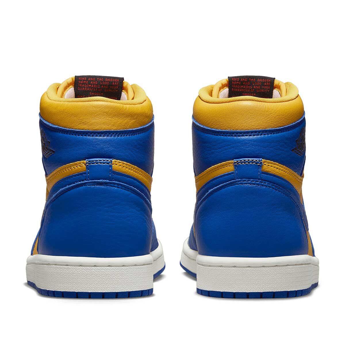 SCARPE BASKET UOMO NIKE AIR JORDAN 1 RETRO HI OG "REVERSE LANEY" BLU/GIALLO 3/6