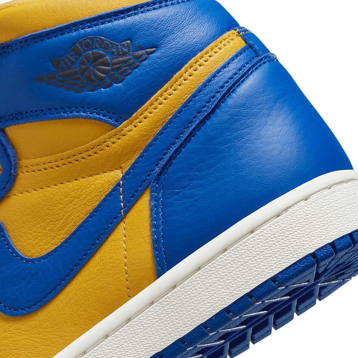 SCARPE BASKET UOMO NIKE AIR JORDAN 1 RETRO HI OG "REVERSE LANEY" BLU/GIALLO 5/6