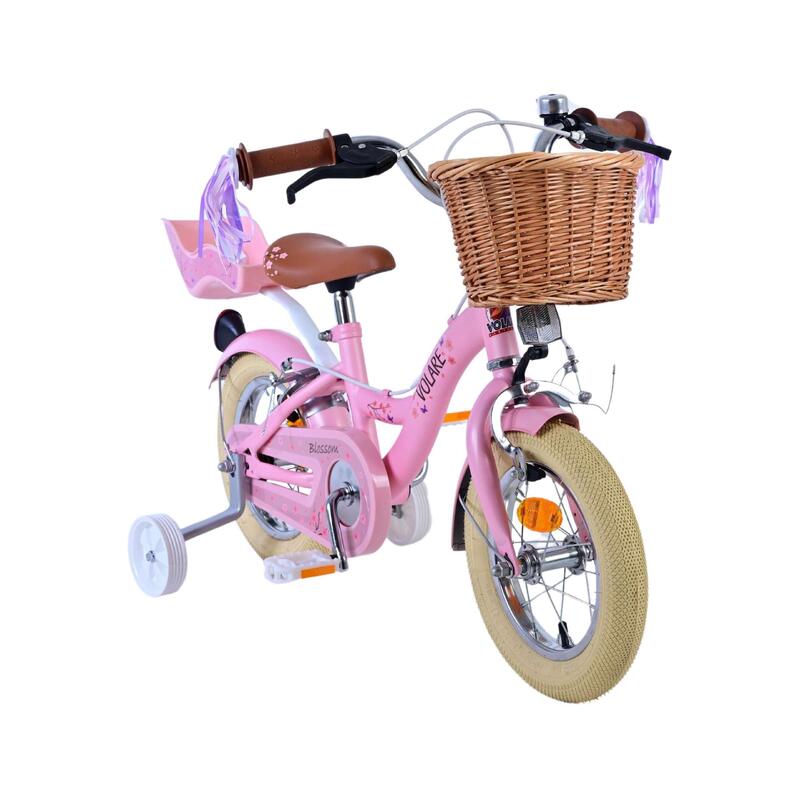 Bicicleta Niños 12 Pulgadas Volare Blossom 3-5 años Rosa