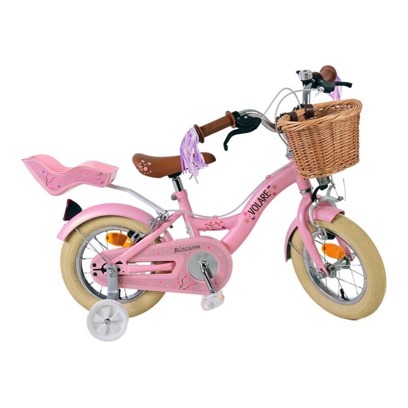 Bicicleta Niños 12 Pulgadas Volare Blossom 3-5 años Rosa