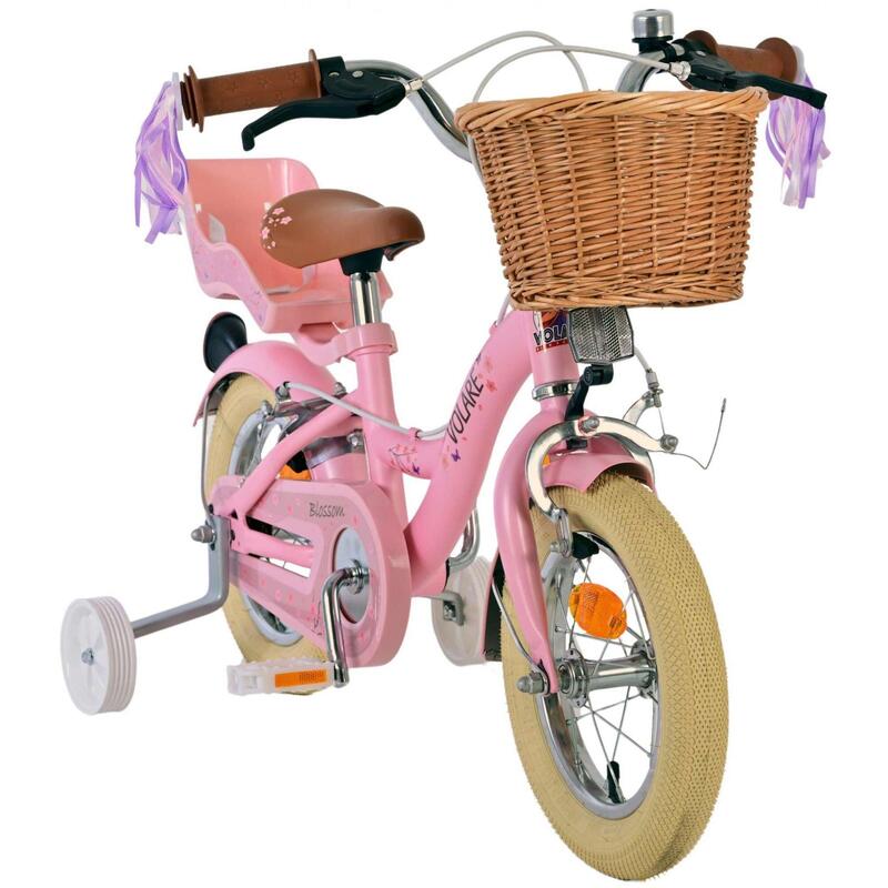 Bicicleta Niños 12 Pulgadas Volare Blossom 3-5 años Rosa