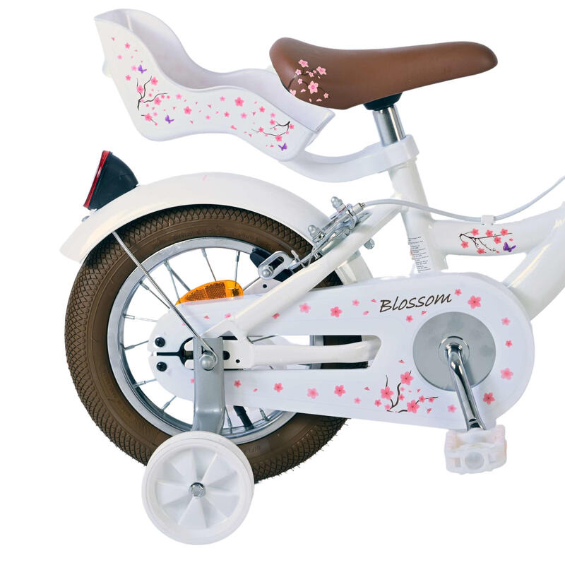 Kinderfiets 12 inch 3-5 jaar Volare Blossom Wit