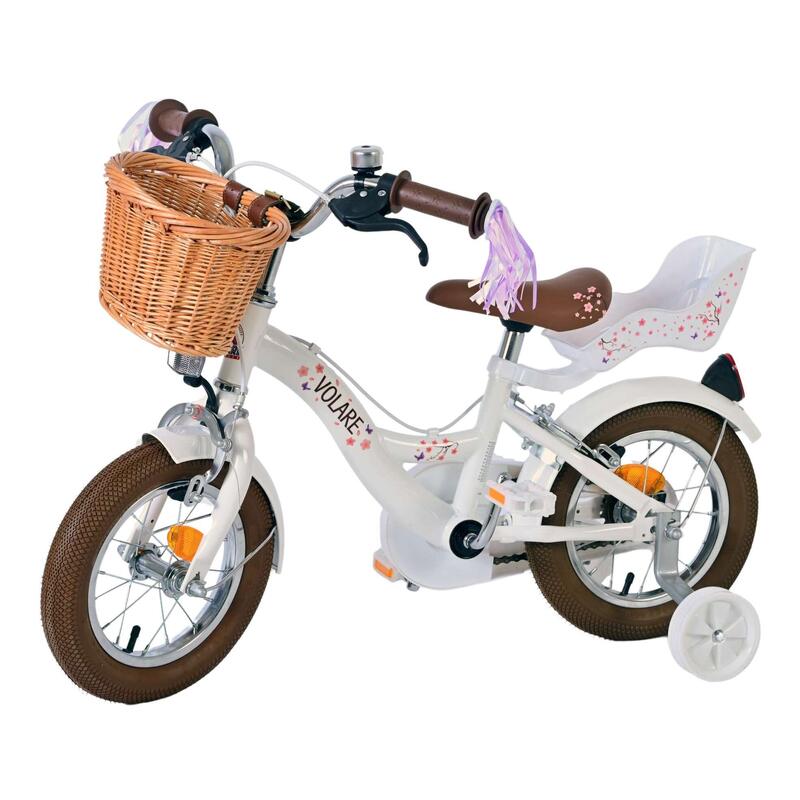 Kinderfiets 12 inch 3 jaar Volare Blossom Wit