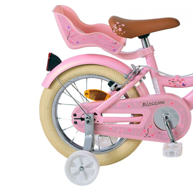 Kinderfiets 14 inch 4-6 jaar Volare Blossom Roze