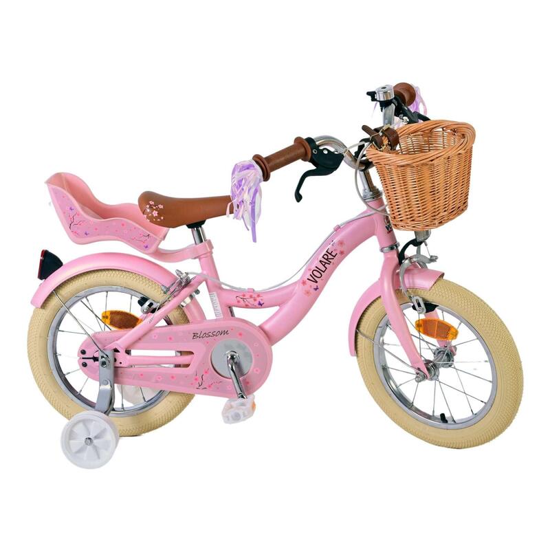 Bicicleta Niños 14 Pulgadas Volare Blossom 4-6 años Rosa