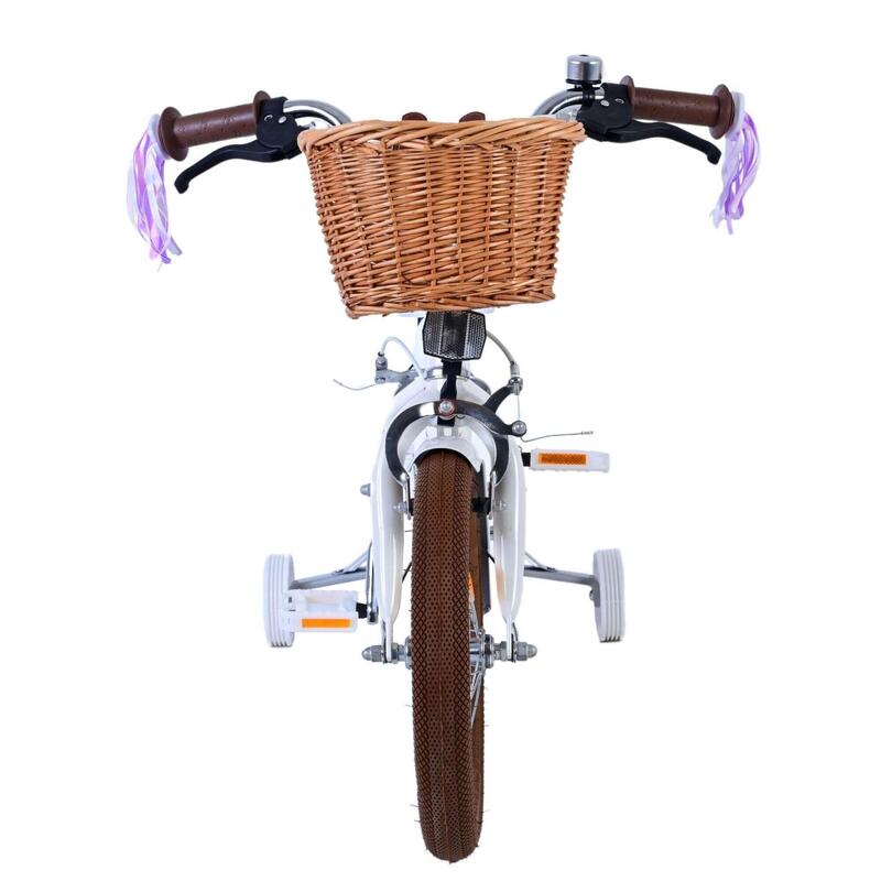 Kinderfiets 14 inch 4-6 jaar Volare Blossom Wit