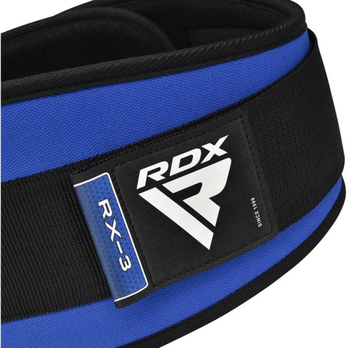 Ceinture de Musculation RDX RX3 Eva Curve Bleue – XL 6/7