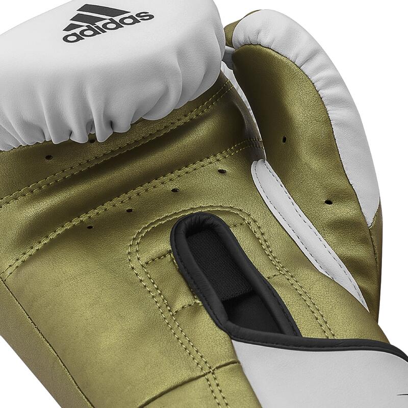 Adidas Gant de boxe « Speed Tilt 350V », 16 oz., Blanc-or