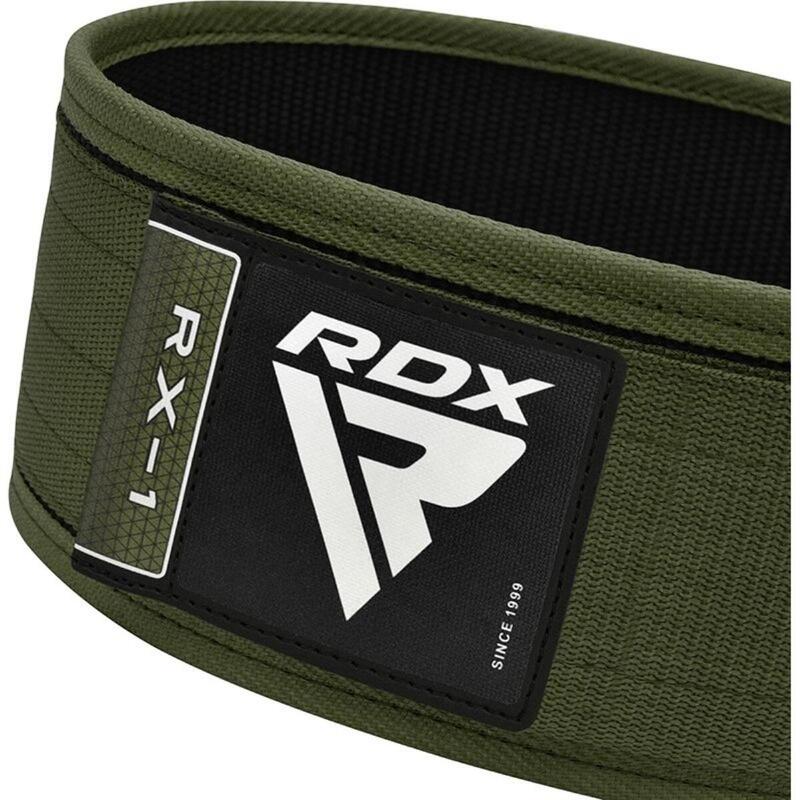 Centura ridicare RX1 nylon, Verde militar, L