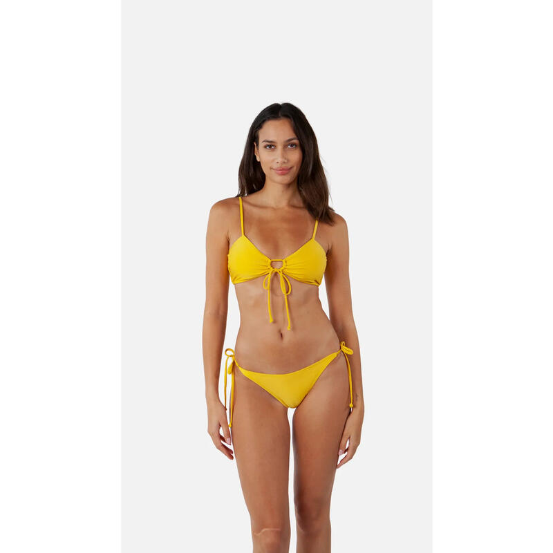 Bikini mujer Isla Bow Tie amarillo