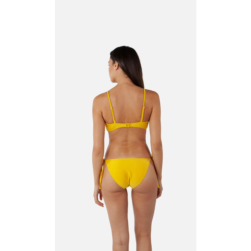 Bikini mujer Isla Bow Tie amarillo 3/4