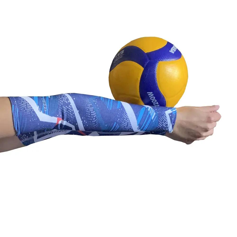 Rękawki siatkarskie unisex JG TEAM prążkowane długie 3/4