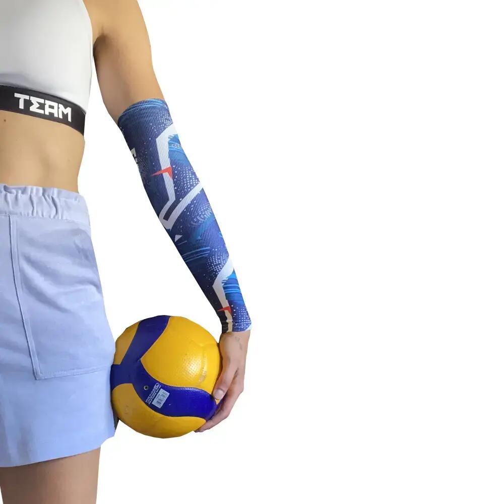 Rękawki siatkarskie unisex JG TEAM prążkowane długie 4/4