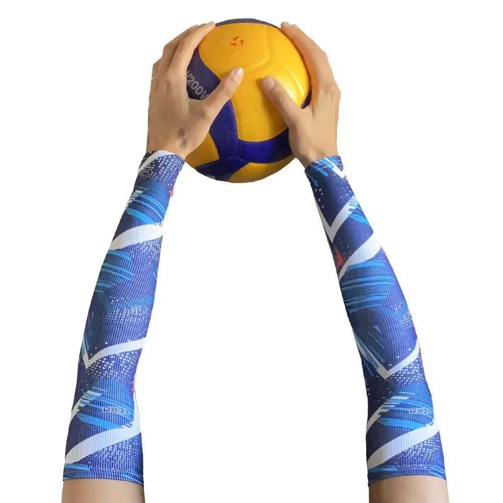 Rękawki siatkarskie unisex JG TEAM prążkowane długie 2/4