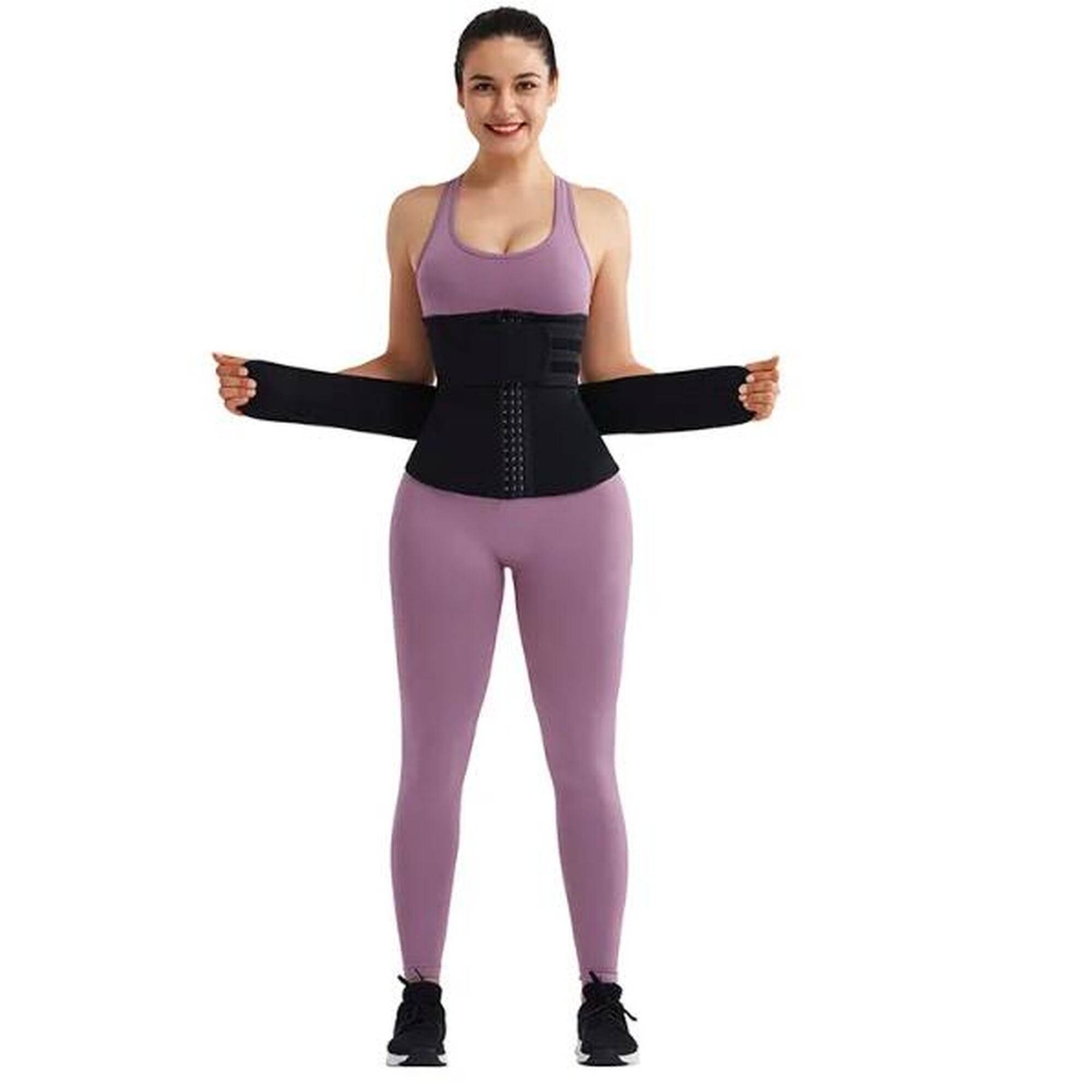 Dvojitý zeštíhlující pás pro ženy, SlimBody, Neoprén,
