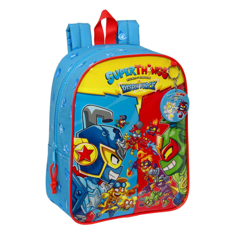 Mochila Escolar SuperThings Rescue force Azul