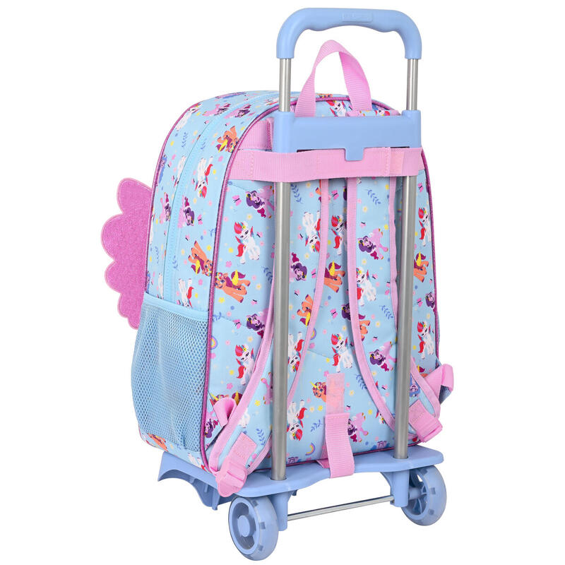 Mochila Escolar con Ruedas My Little Pony Wild & free Azul