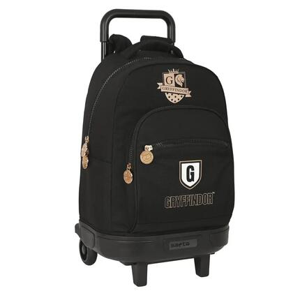 Mochila Escolar con Ruedas Harry Potter Bravery Negro