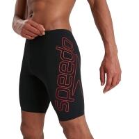 Speedo Herren Boom Logo Placement Jammer - Schwarz/Fed Red - Größe 26