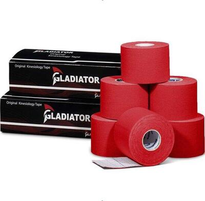 Gladiator sports kinesiotape (6 rollen ) – rood