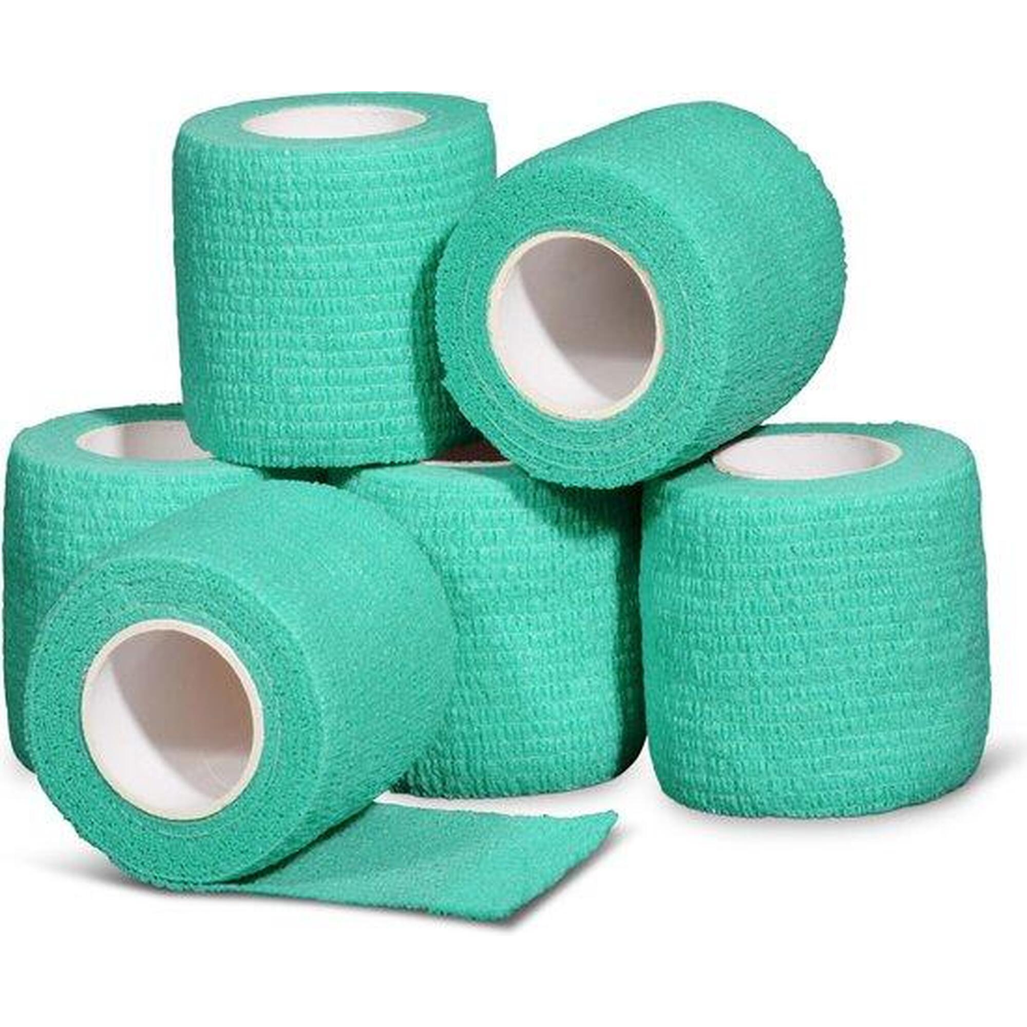 Sport ondertape bandage 6 rollen groen