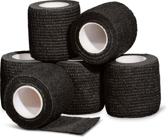 GLADIATOR SPORTS Gladiator Sports Ondertape (6 rollen) - Zwart