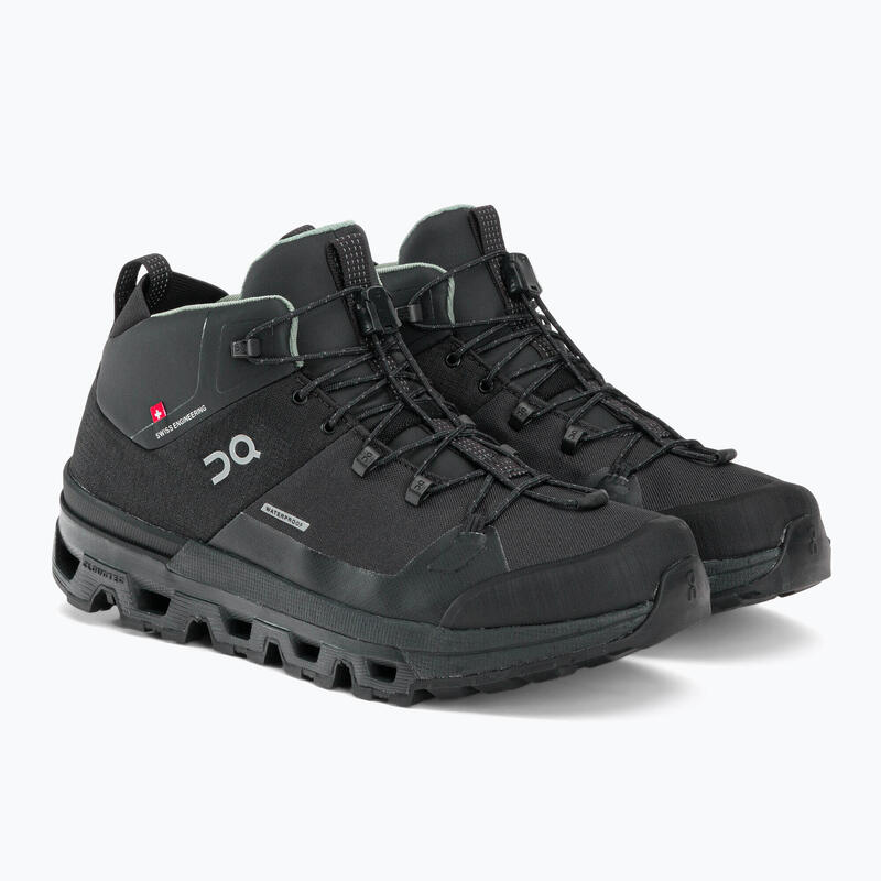 Calzado de trekking Mujer On Running Cloudtrax Waterproof Negro