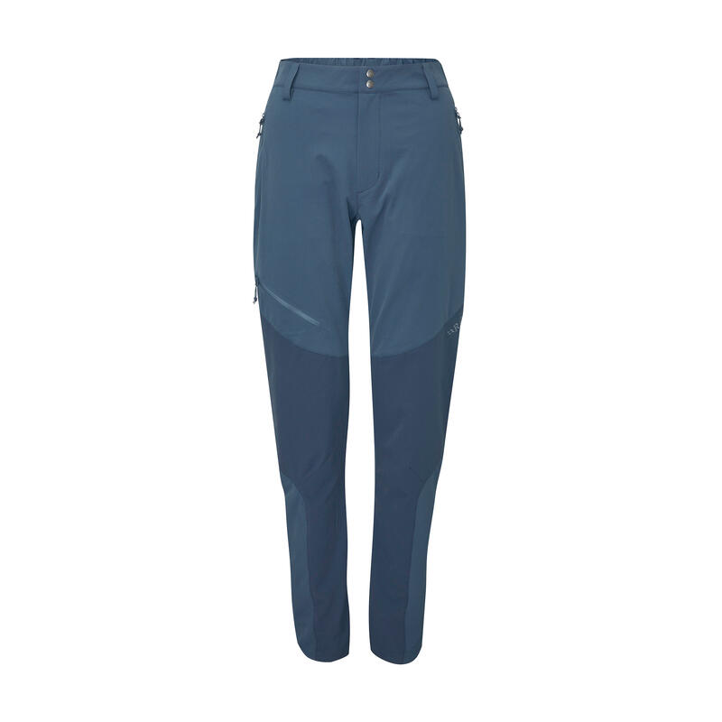 Pantaloni softshell damă Rab Torque Mountain