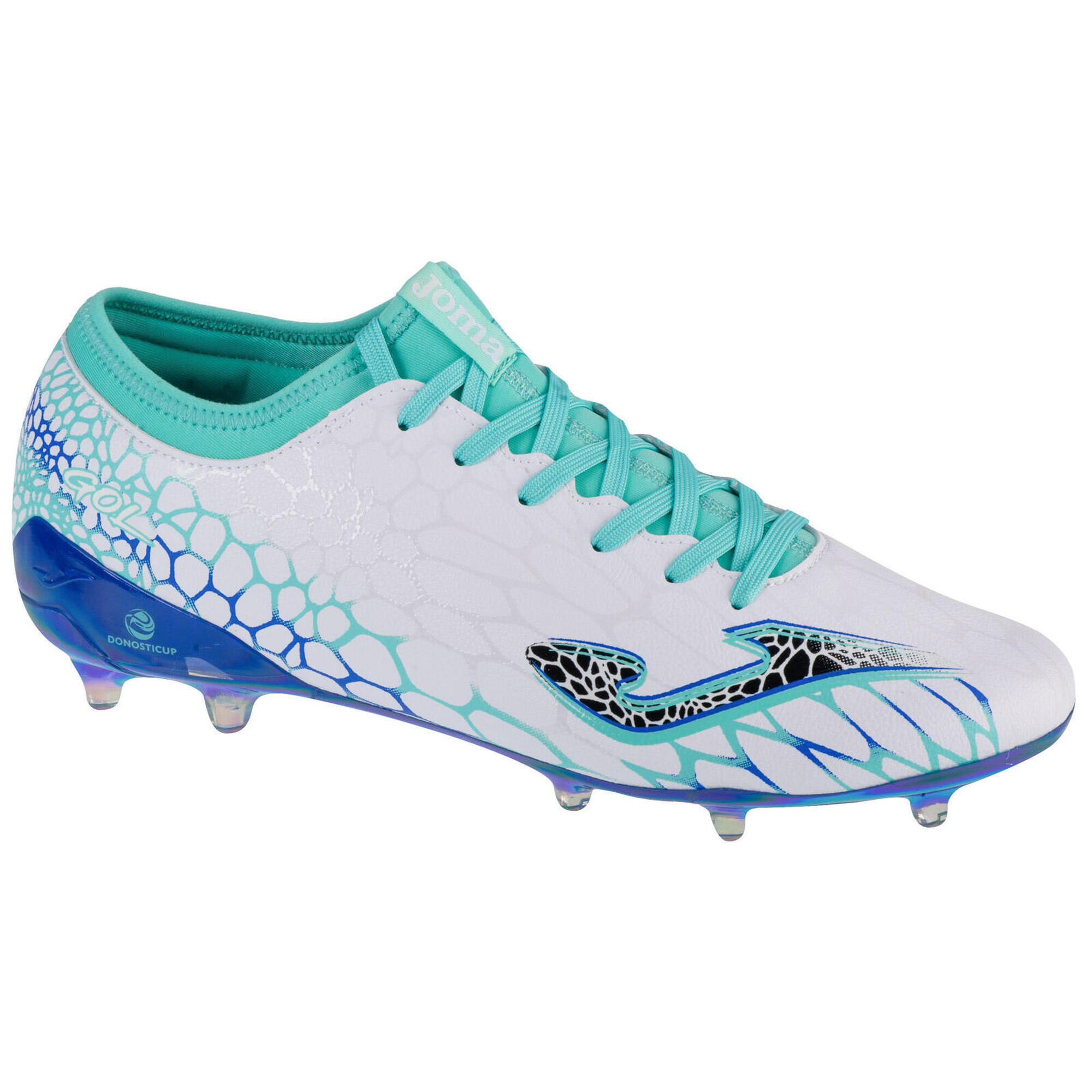 Joma - Chaussures De Football Pour Hommes Gol 24 Golw Fg - Chaussures À Crampons - Blanc|bleu - 46 - Decathlon