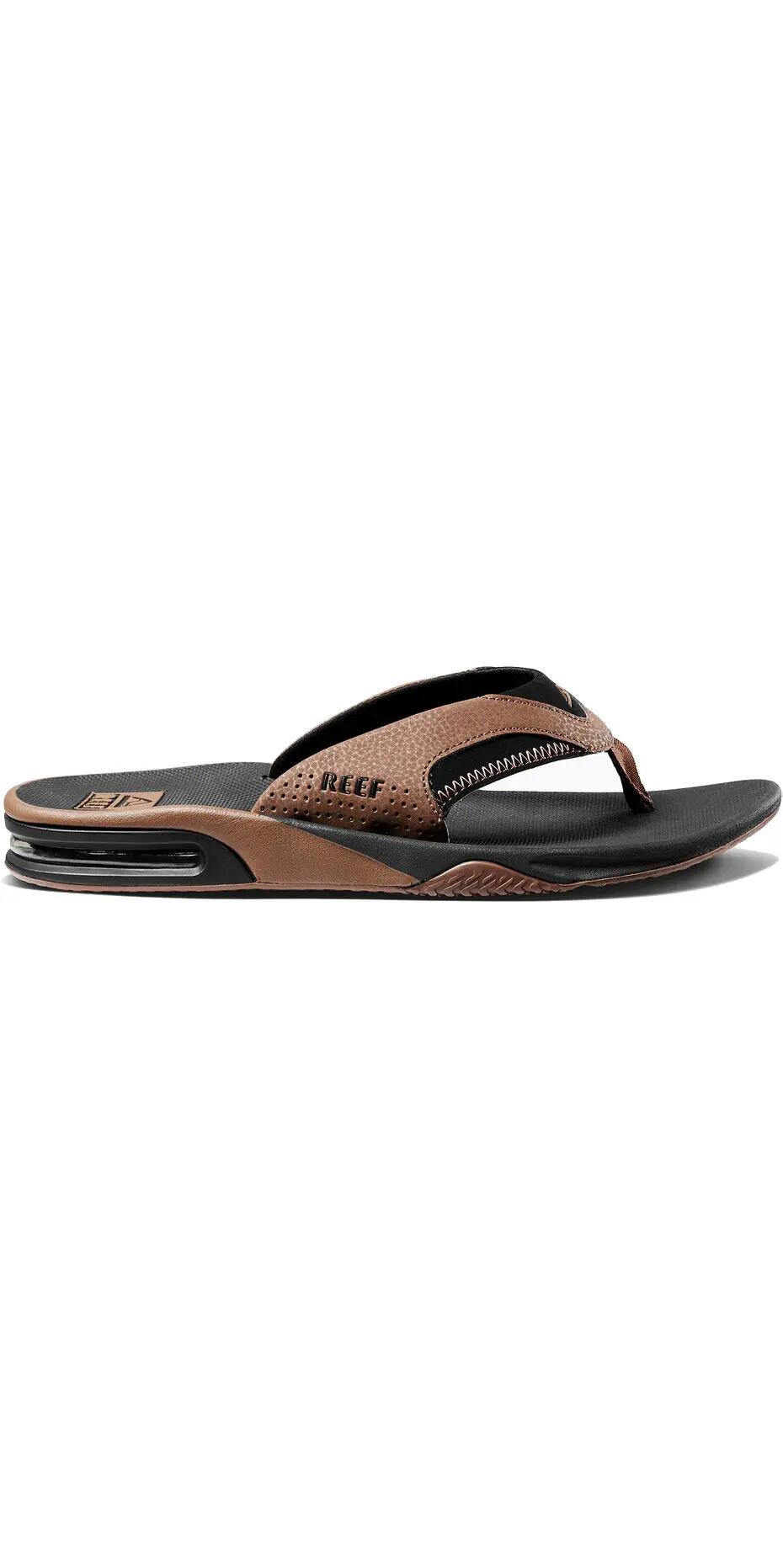 Chanclas Fanning Para Hombre - Negro / Bronceado 4/6