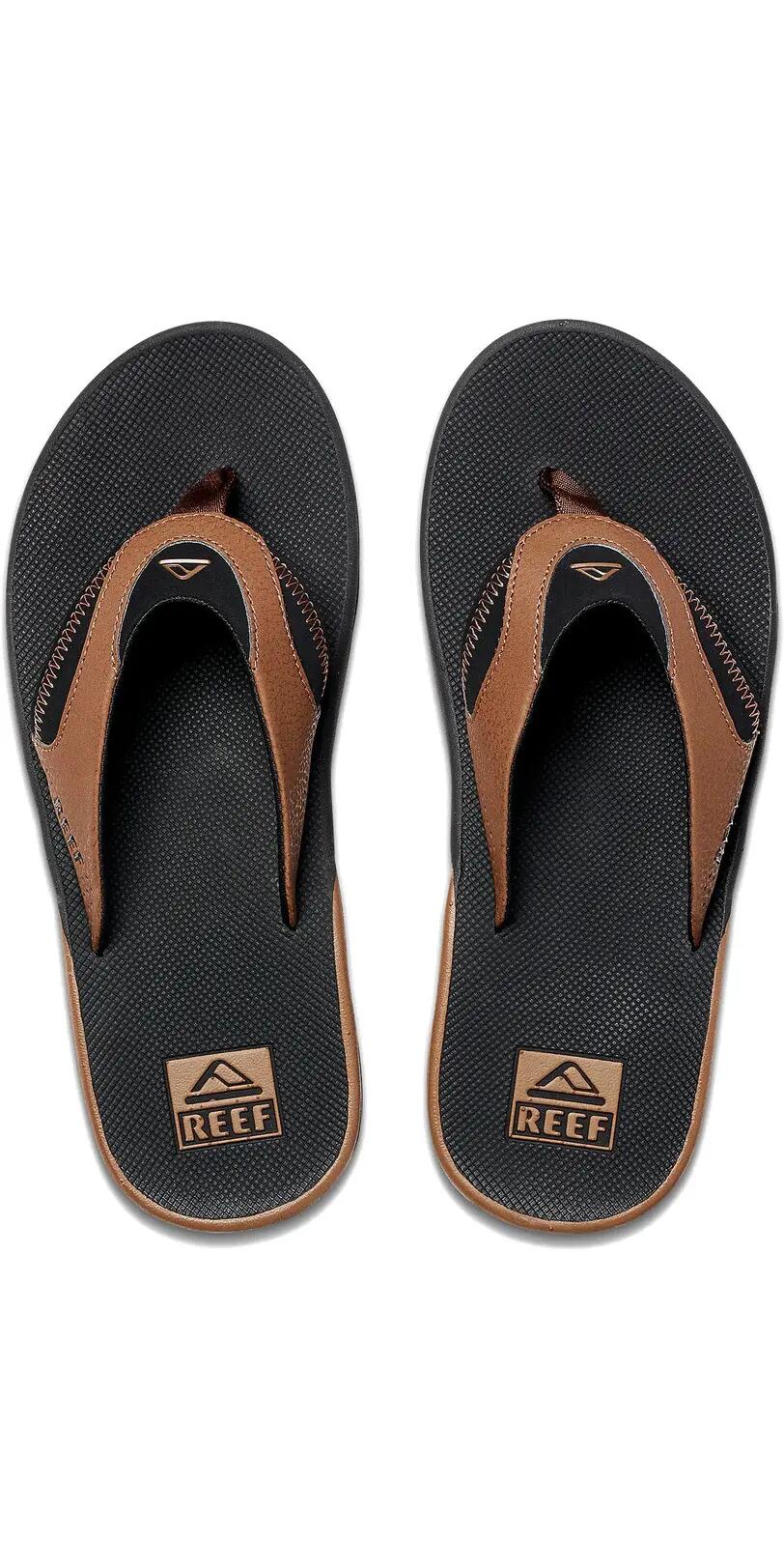 Chanclas Fanning Para Hombre - Negro / Bronceado 2/6