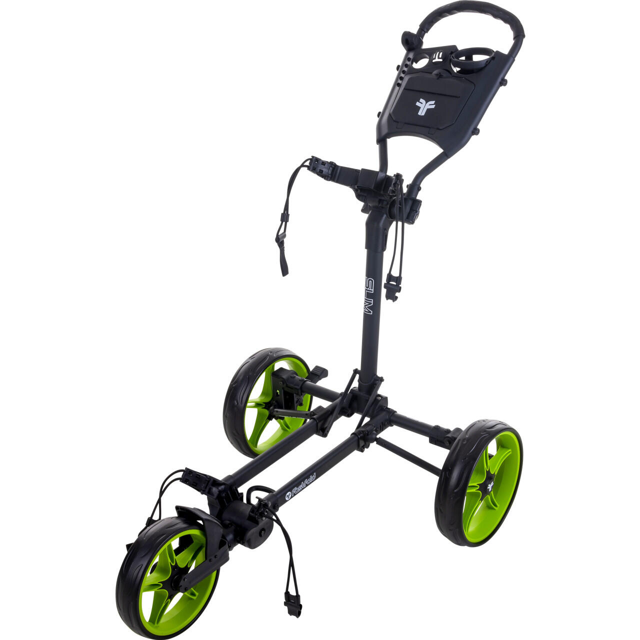 FASTFOLD Carro de golf delgado - Carro de golf - Negro Verde