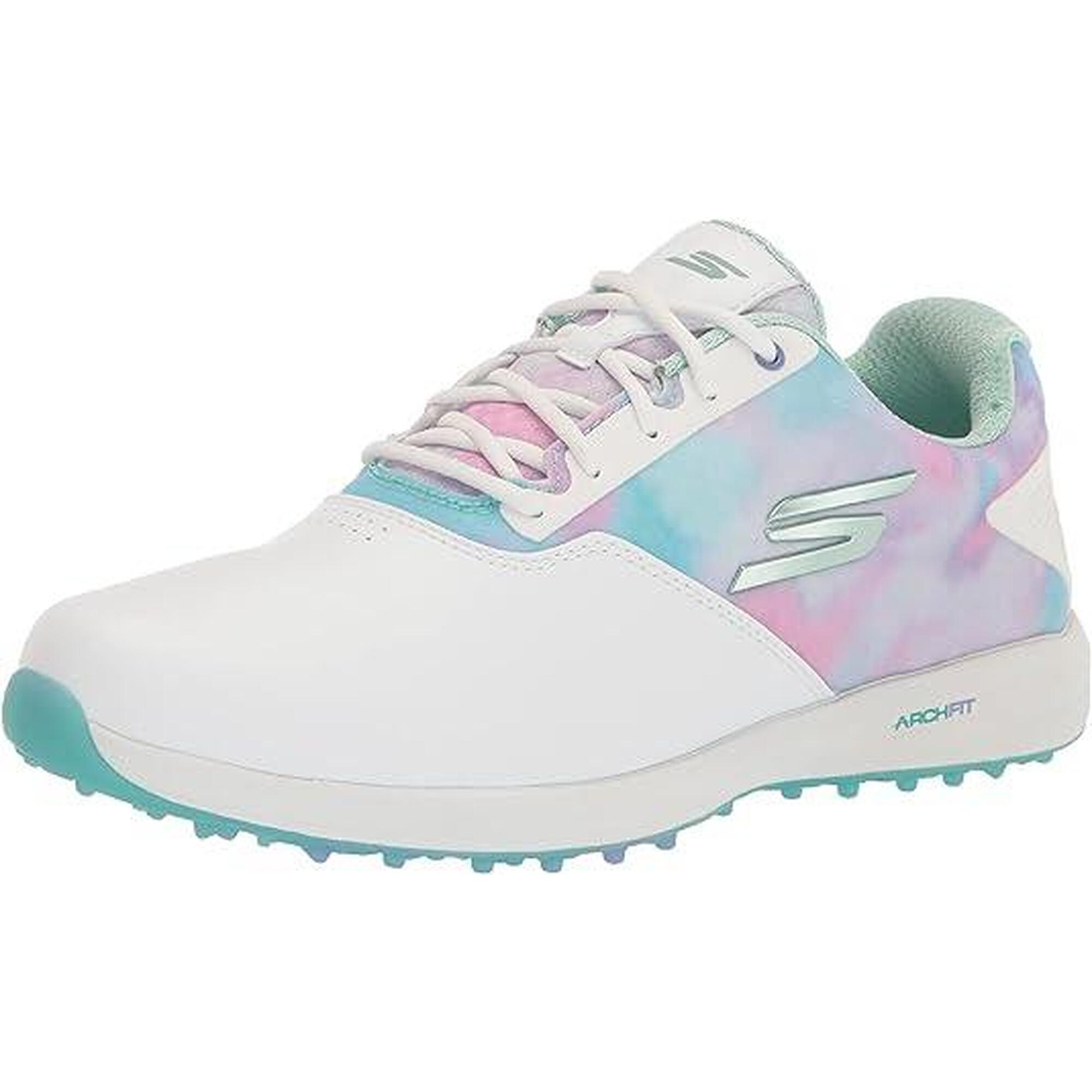 Skechers - Chaussures De Golf Skechers Go Golf Pro Gf Pour Femmes - Chaussures De Golf - Blanc|bleu|rose - 37,5 - Decathlon