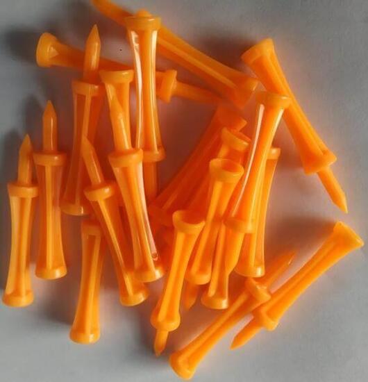 Pure4Golf Tees Trottinette Plastique Orange 69mm