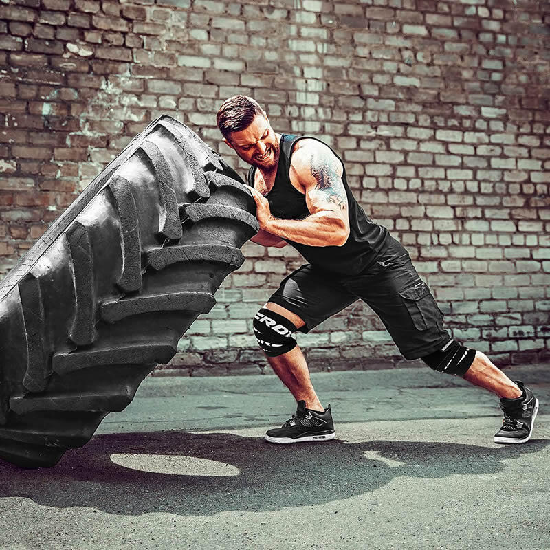 Opaski na kolana RDX Gym Knee Wrap 4/7