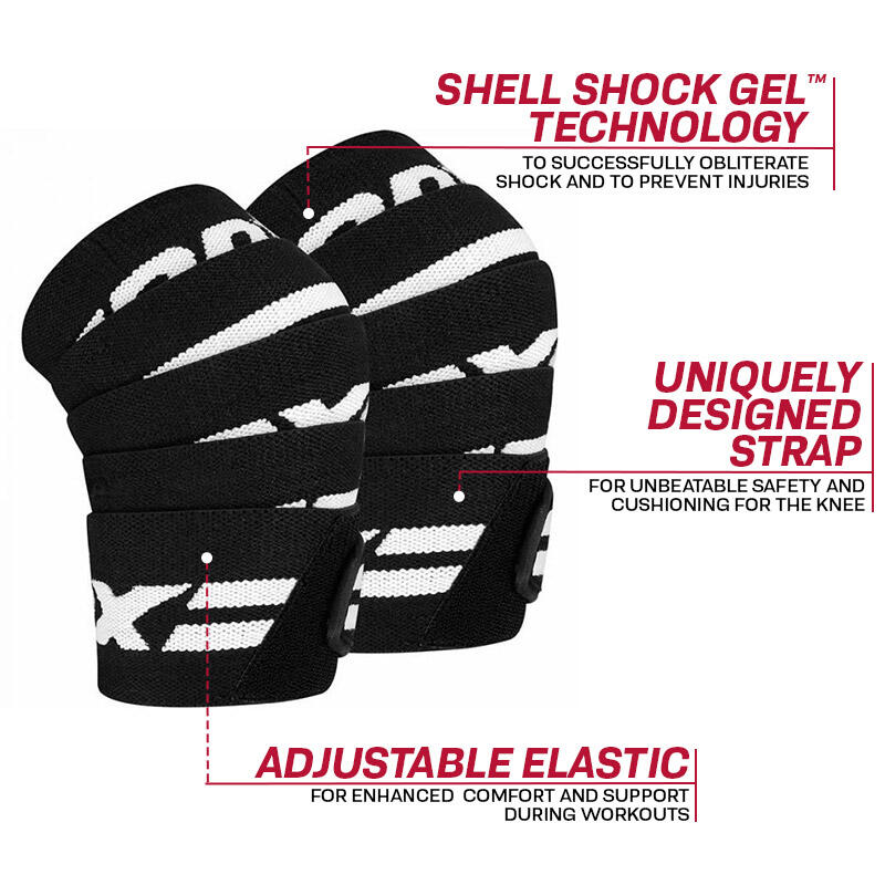 Opaski na kolana RDX Gym Knee Wrap 7/7