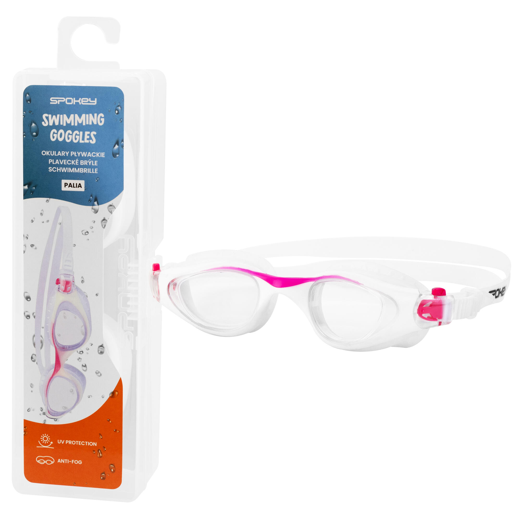 Okulary pływackie dziecięce z filtrem UV Spokey Palia 2/4