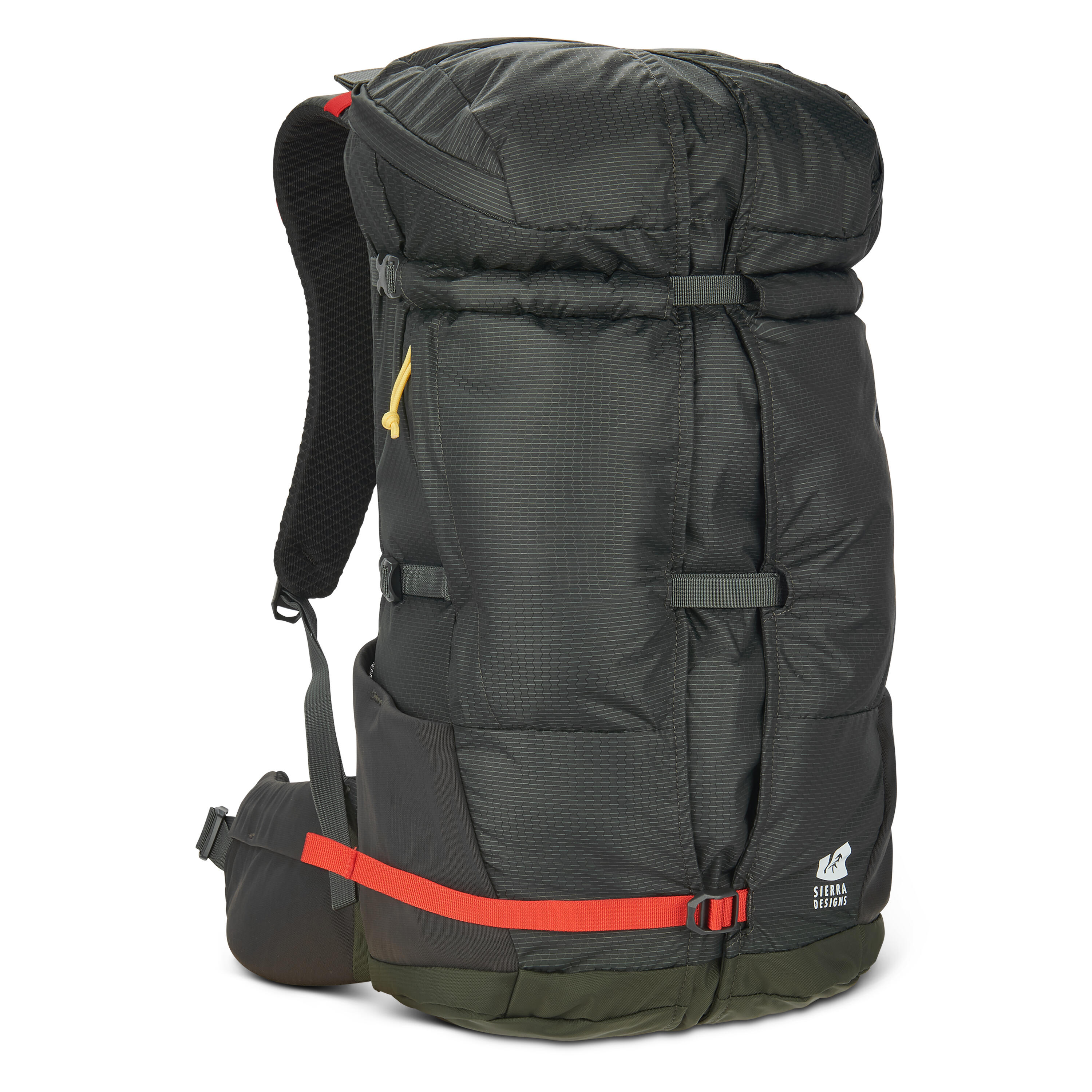 SIERRA DESIGNS Flex Hike 20L-30L Peat/Fiery Red Backpack
