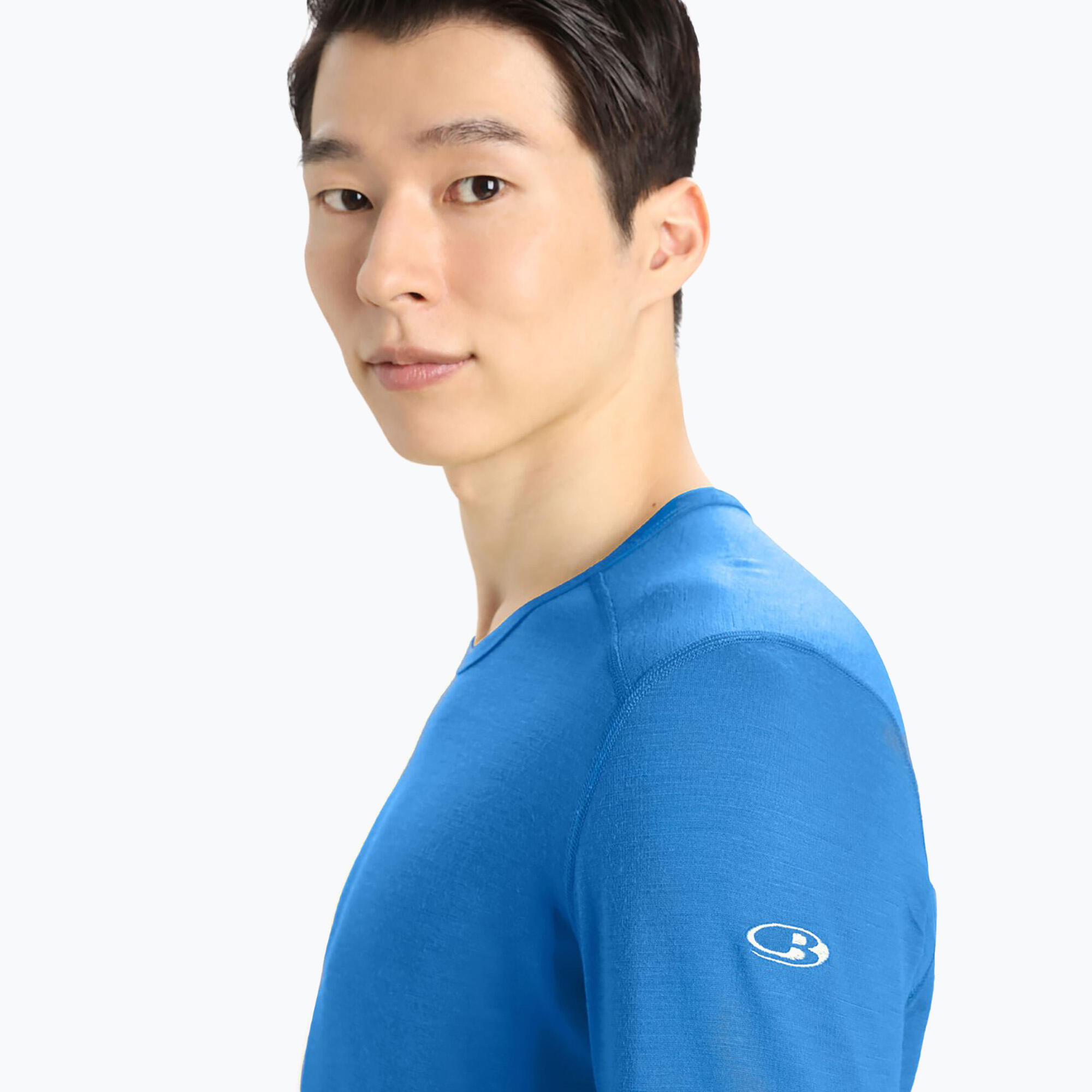 Icebreaker 200 Oasis LS Crewe Thermal Top Mens - Lazurite 4/5