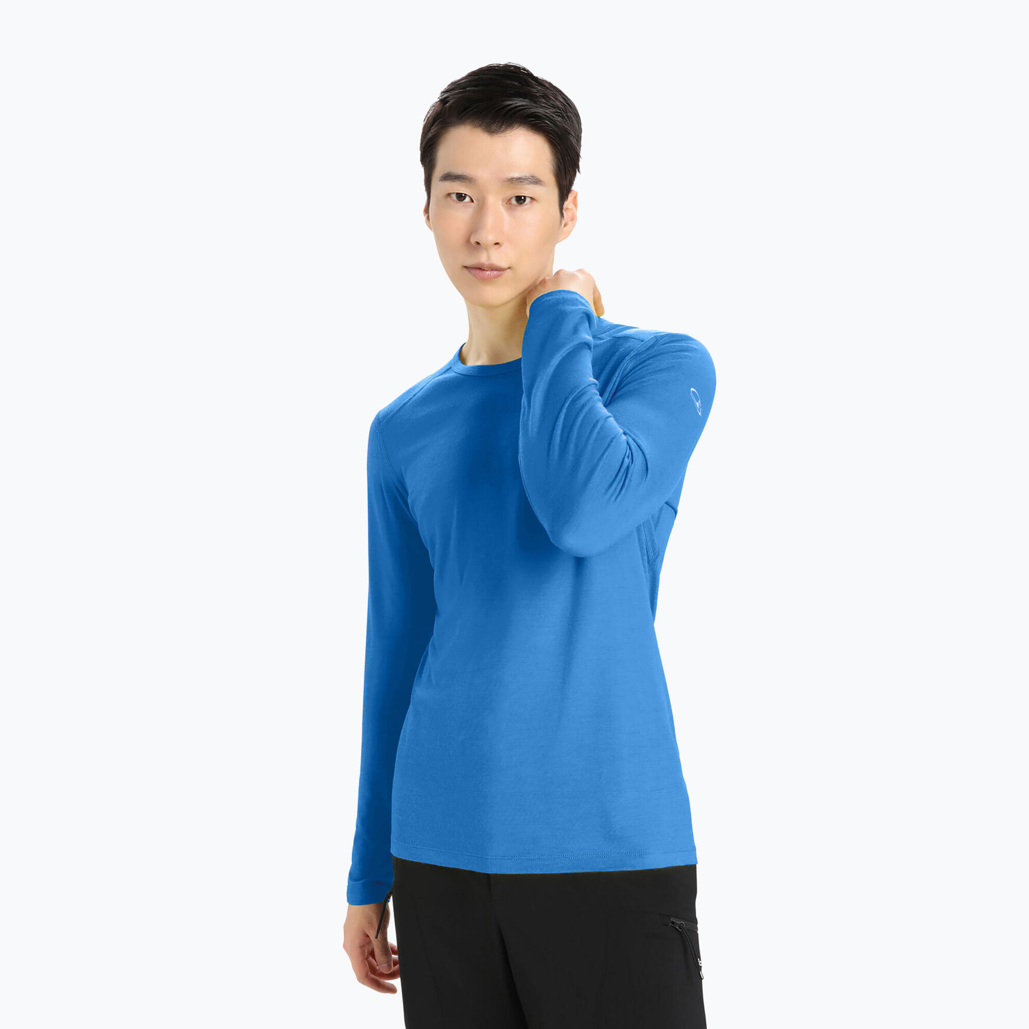 Icebreaker 200 Oasis LS Crewe Thermal Top Mens - Lazurite 5/5